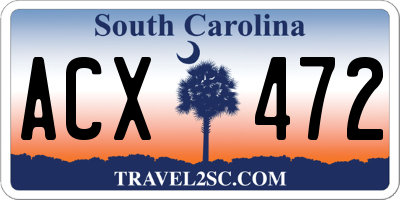 SC license plate ACX472