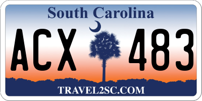 SC license plate ACX483
