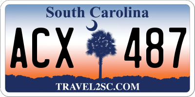 SC license plate ACX487