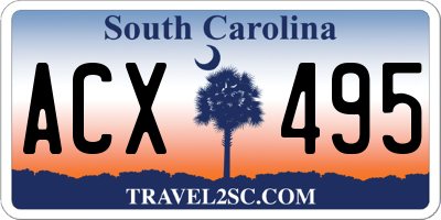 SC license plate ACX495