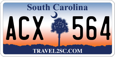 SC license plate ACX564