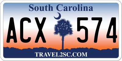 SC license plate ACX574