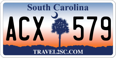 SC license plate ACX579