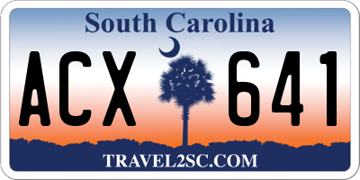 SC license plate ACX641