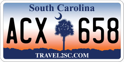 SC license plate ACX658