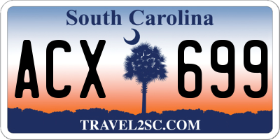 SC license plate ACX699