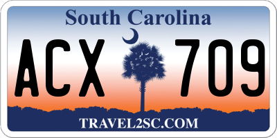 SC license plate ACX709