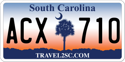 SC license plate ACX710