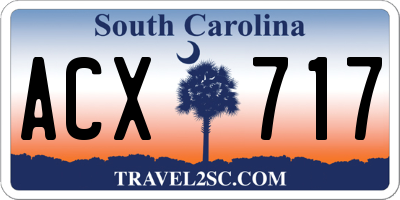 SC license plate ACX717