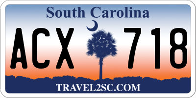 SC license plate ACX718