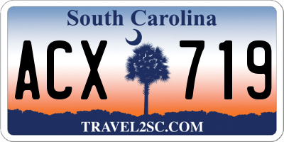 SC license plate ACX719