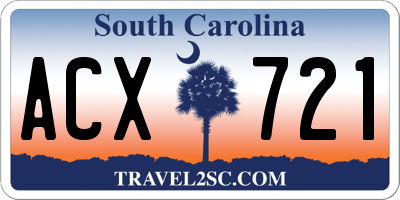 SC license plate ACX721