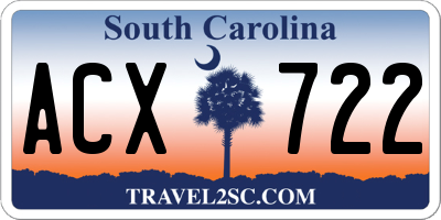 SC license plate ACX722