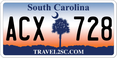 SC license plate ACX728