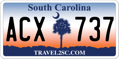 SC license plate ACX737