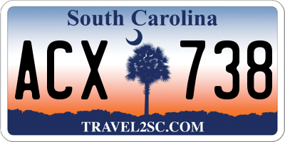 SC license plate ACX738