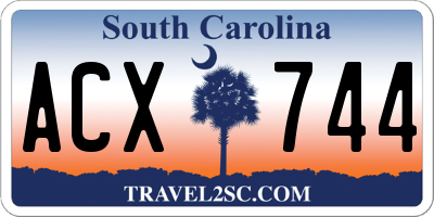 SC license plate ACX744