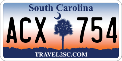 SC license plate ACX754