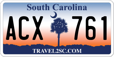 SC license plate ACX761