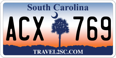SC license plate ACX769