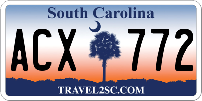 SC license plate ACX772
