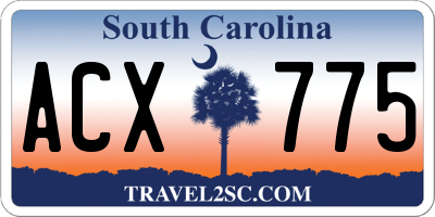 SC license plate ACX775