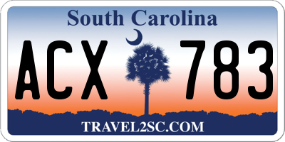 SC license plate ACX783
