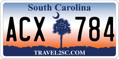 SC license plate ACX784