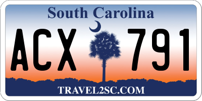 SC license plate ACX791