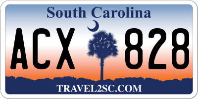 SC license plate ACX828