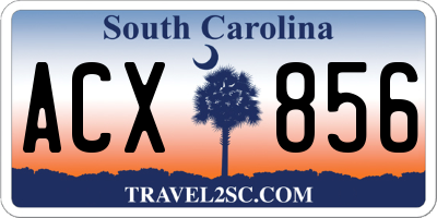 SC license plate ACX856