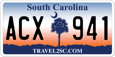SC license plate ACX941