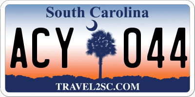 SC license plate ACY044