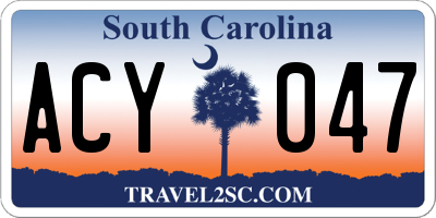 SC license plate ACY047