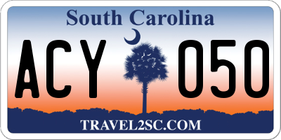 SC license plate ACY050