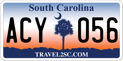 SC license plate ACY056