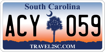 SC license plate ACY059