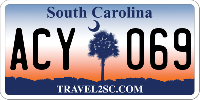 SC license plate ACY069