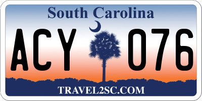 SC license plate ACY076