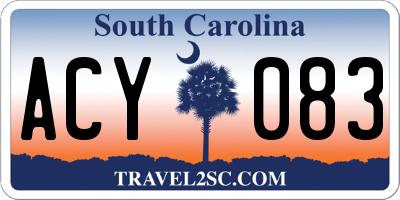 SC license plate ACY083