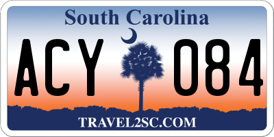 SC license plate ACY084