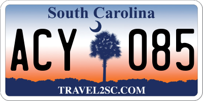 SC license plate ACY085