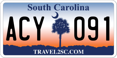 SC license plate ACY091
