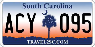 SC license plate ACY095