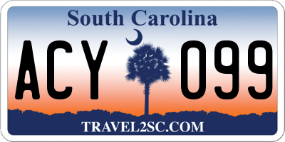 SC license plate ACY099