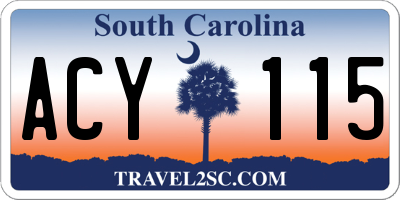 SC license plate ACY115