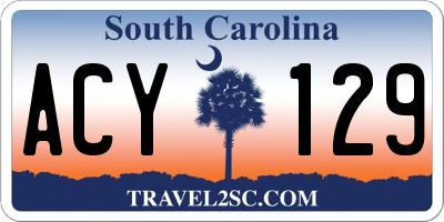 SC license plate ACY129