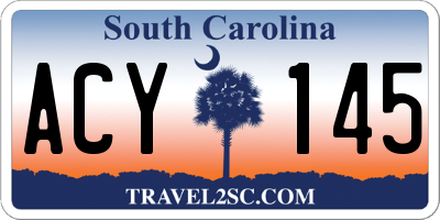 SC license plate ACY145