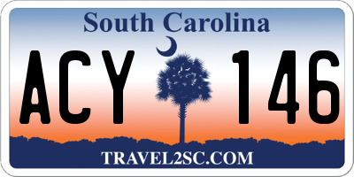 SC license plate ACY146