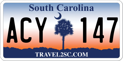 SC license plate ACY147